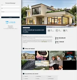 Exemplo de landing page para imobiliária criada no CRM 49