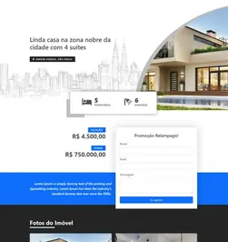 Exemplo de landing page para imobiliária criada no CRM 49