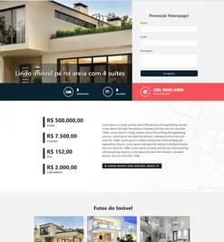 Exemplo de landing page para imobiliária criada no CRM 49