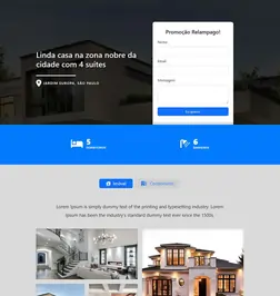 Exemplo de landing page para imobiliária criada no CRM 49