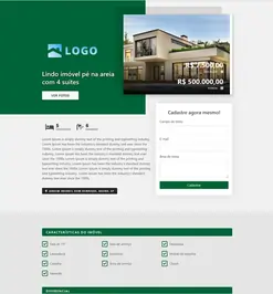 Exemplo de landing page para imobiliária criada no CRM 49